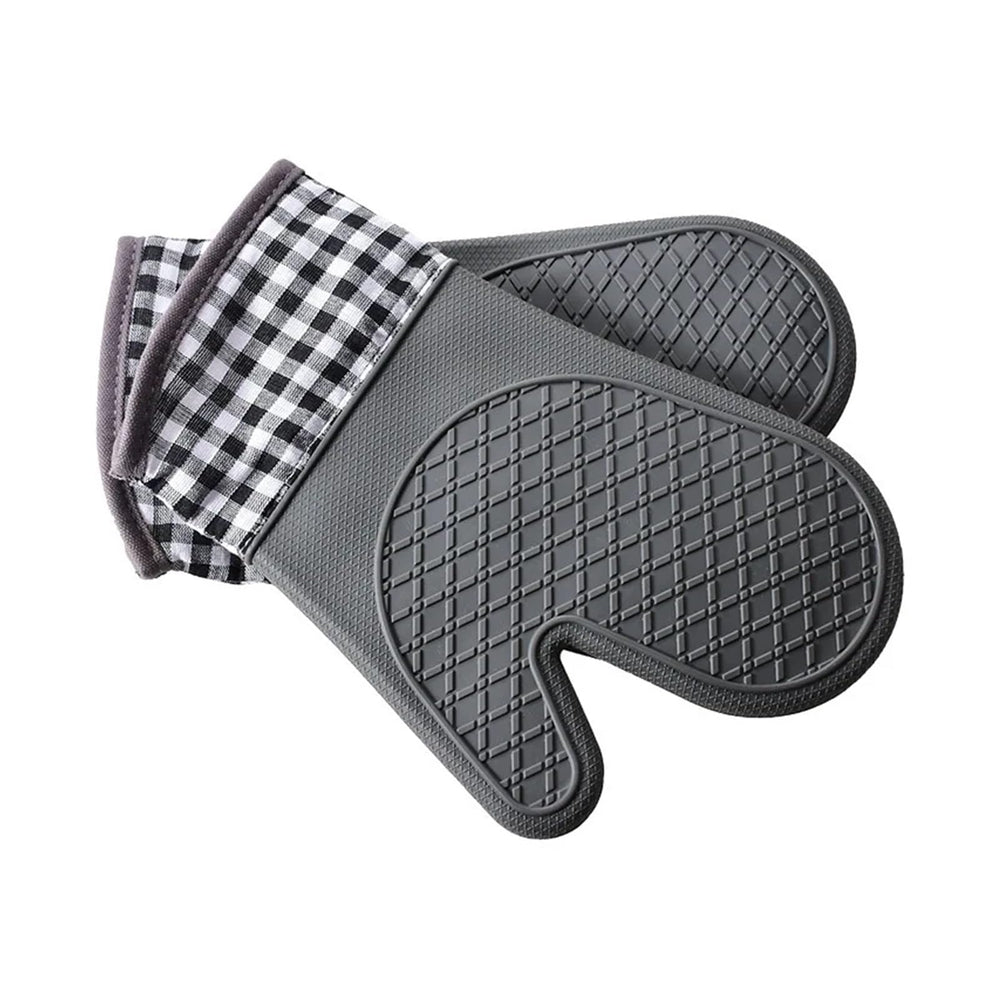 Silicone Oven Mitt Set for Baking and Cooking