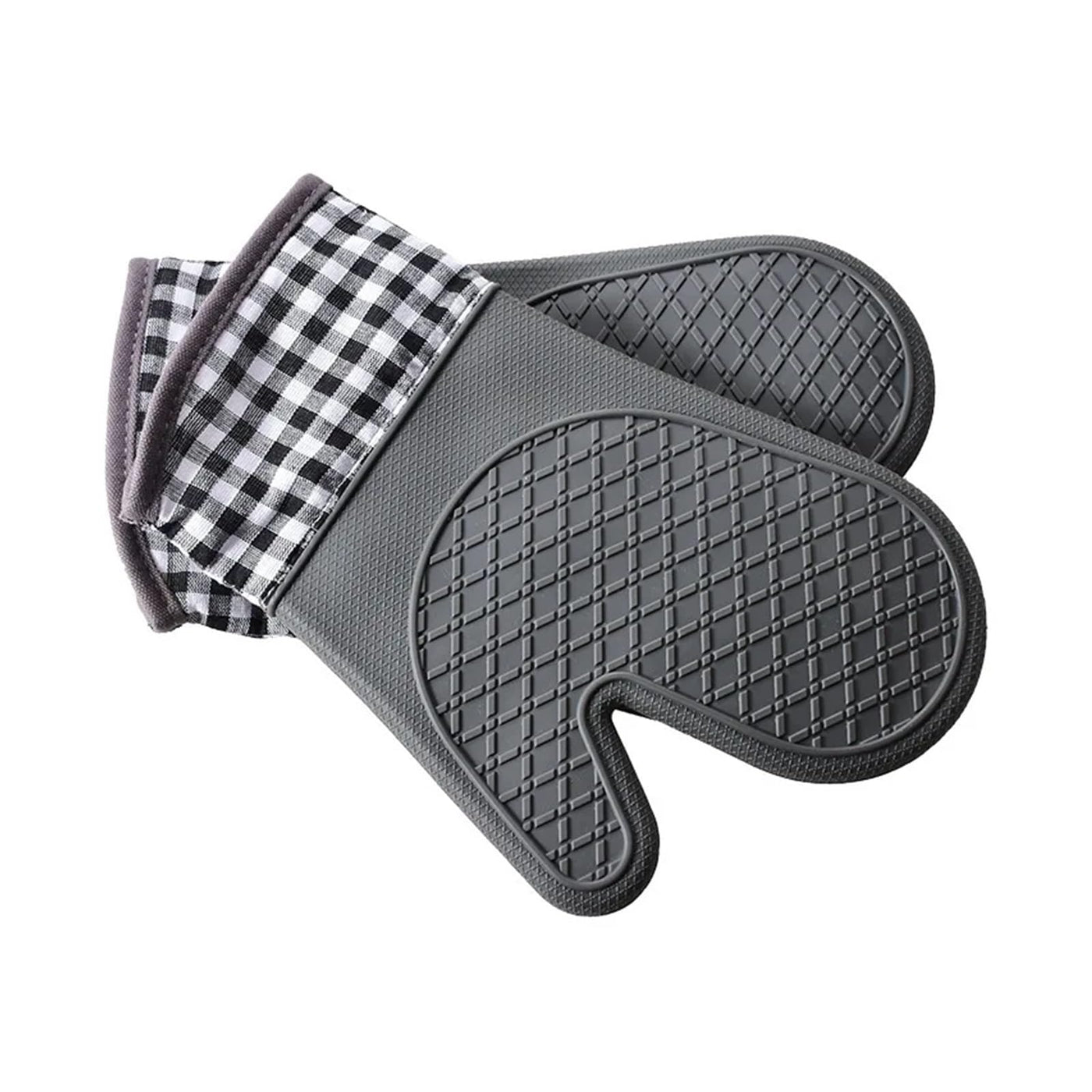 Silicone Oven Mitt Set for Baking and Cooking