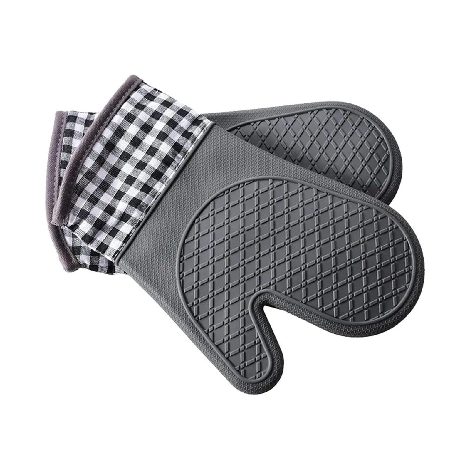 Silicone Oven Mitt Set for Baking and Cooking