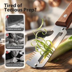 Multi-Function Vegetable Peeler with Wooden Handle