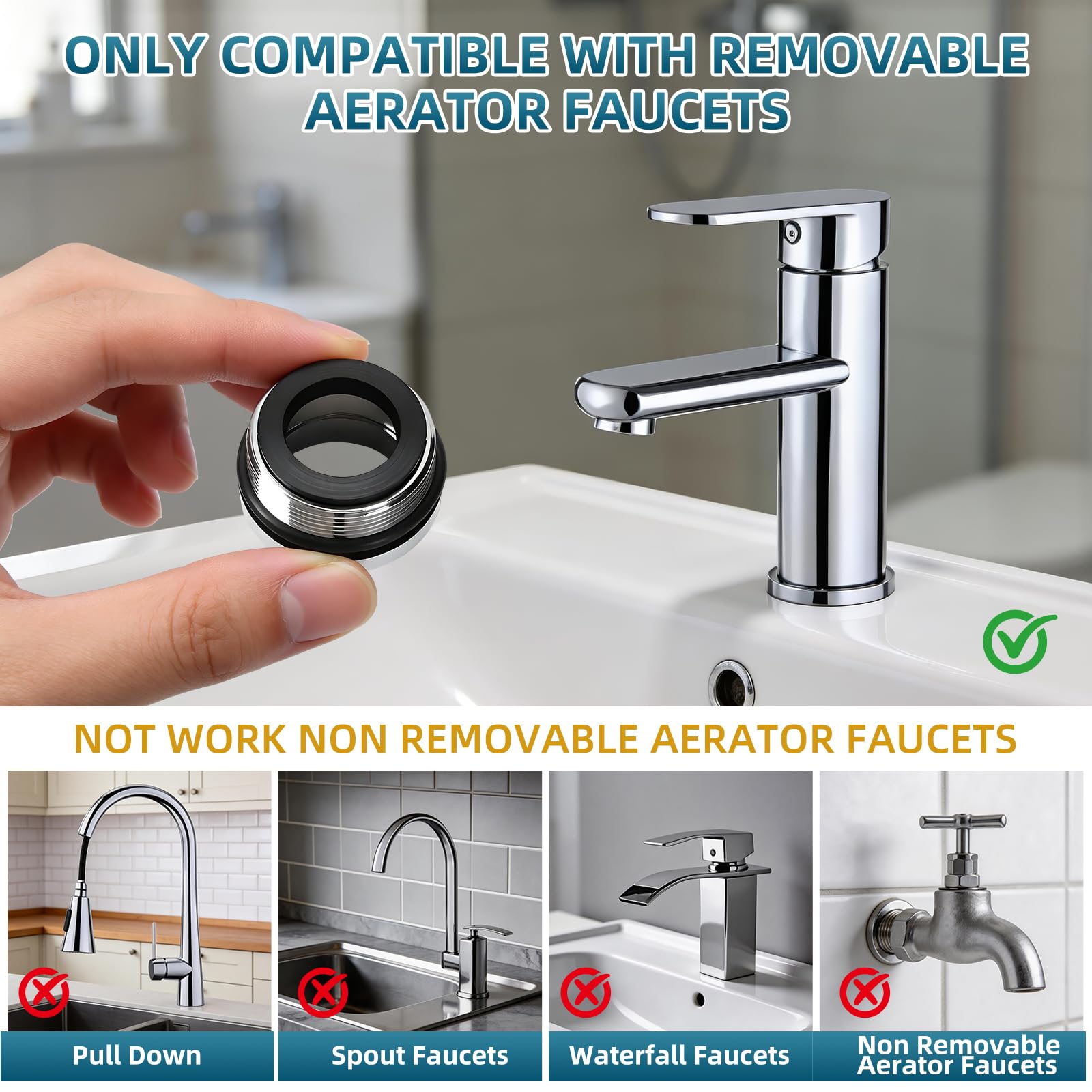 Amcortn Sink Hose Attachment for Faucet