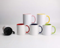 HomeVss 11oz White Ceramic Sublimation Coffee Mug