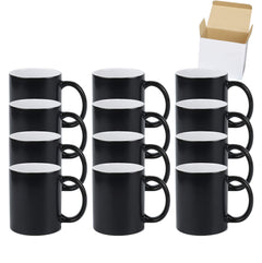 HomeVss 11oz White Ceramic Sublimation Coffee Mug