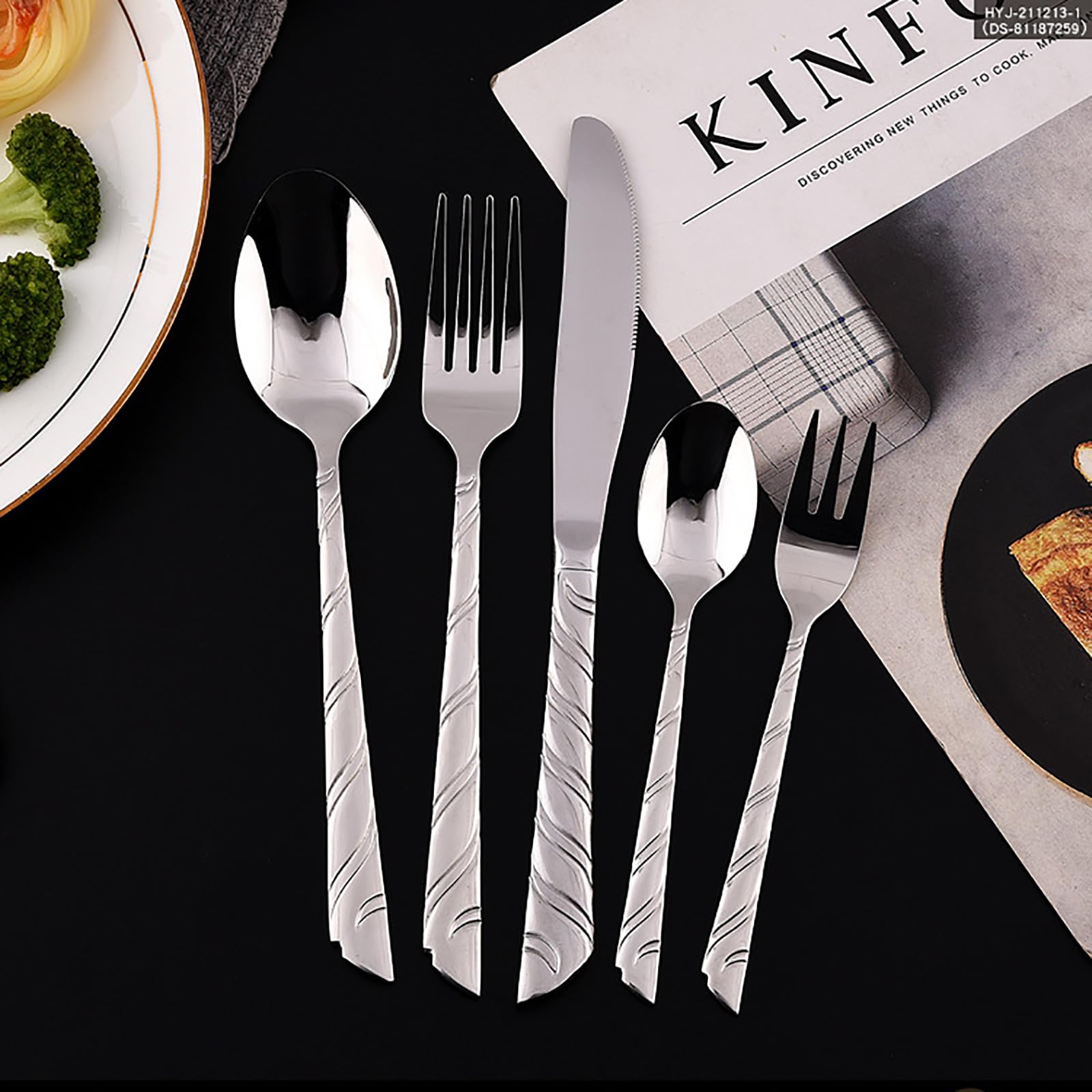 30-Piece Stainless Steel Flatware Set for 6