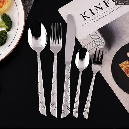 30-Piece Stainless Steel Flatware Set for 6