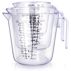 3-Piece Liquid Measuring Cup Set