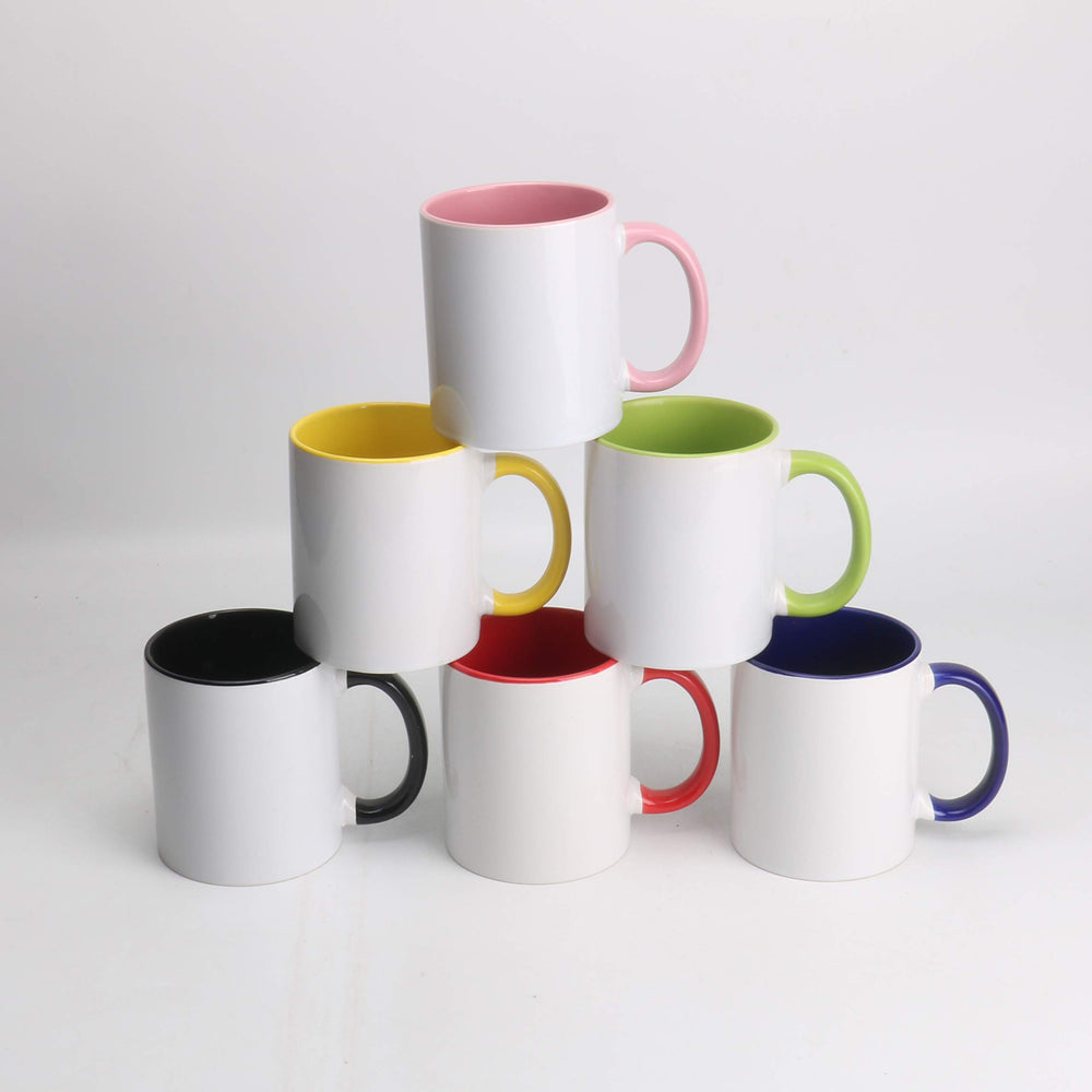 HomeVss 11oz White Ceramic Sublimation Coffee Mug