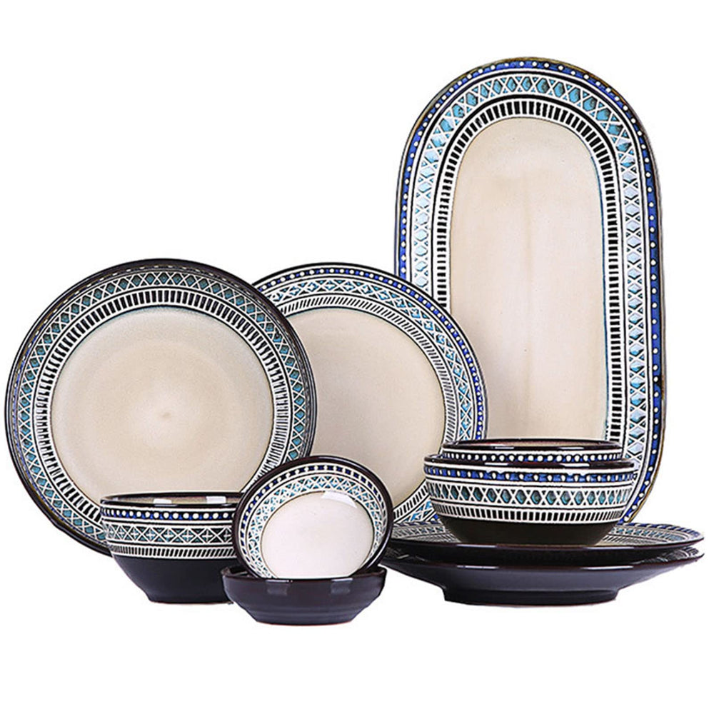 35-Piece Porcelain Dinnerware Set