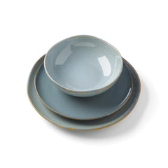 Oneida 899208 Organic Shades Oatmeal 18-Piece Dinnerware Set, Service For 6