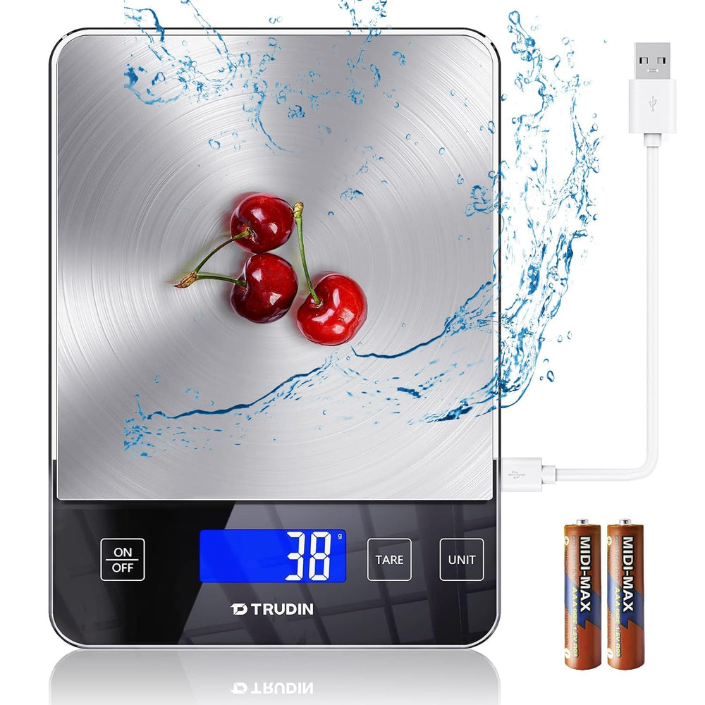 Digital Kitchen Food Scale with USB Rechargeable 10kg Capacity