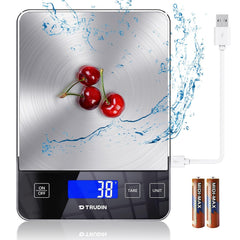 Digital Kitchen Food Scale with USB Rechargeable 10kg Capacity