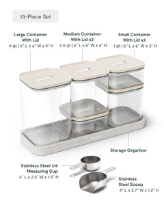 Glass Airtight Food Storage Container Set with Lids