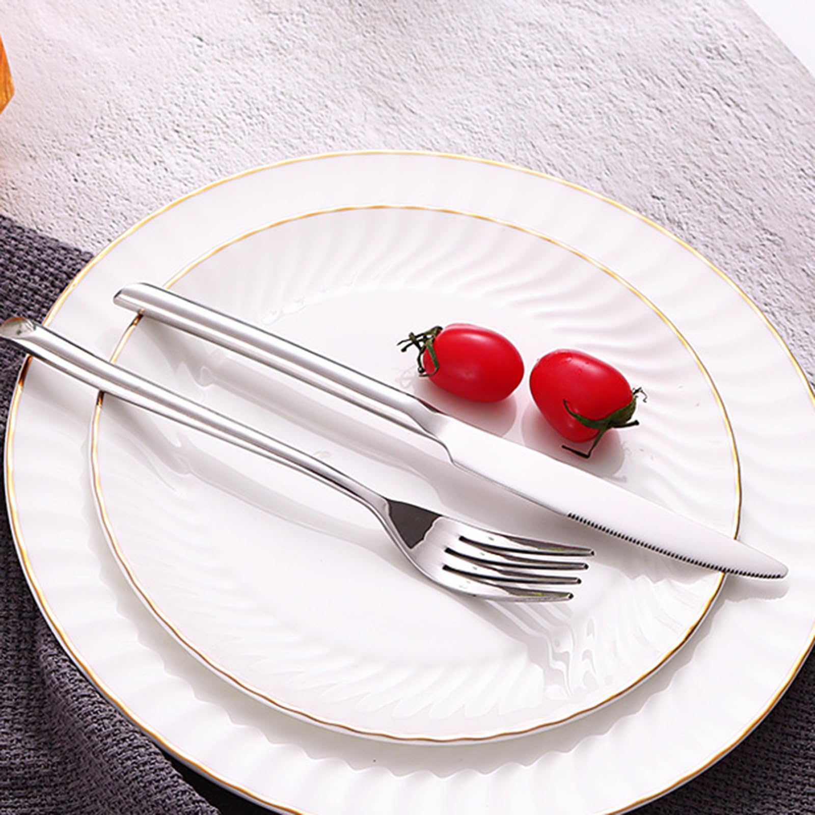 84-Piece Stainless Steel Flatware Set for 12