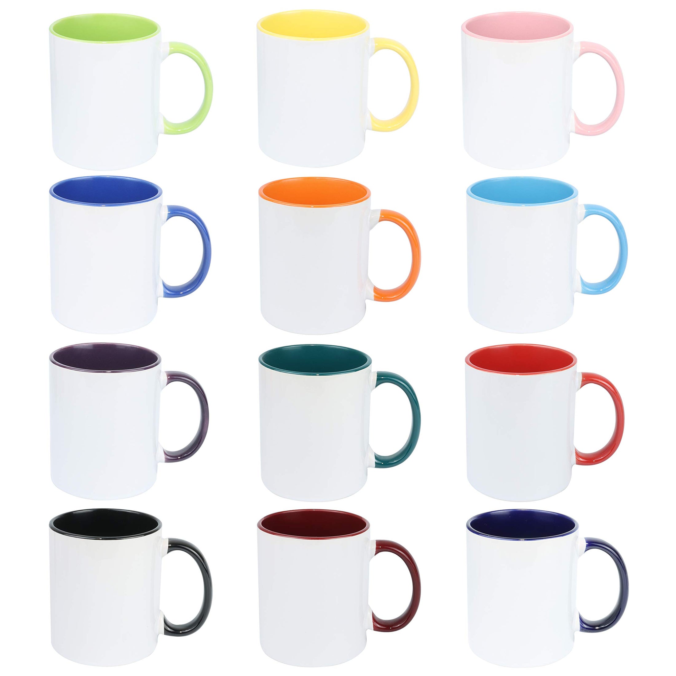 HomeVss 11oz White Ceramic Sublimation Coffee Mug