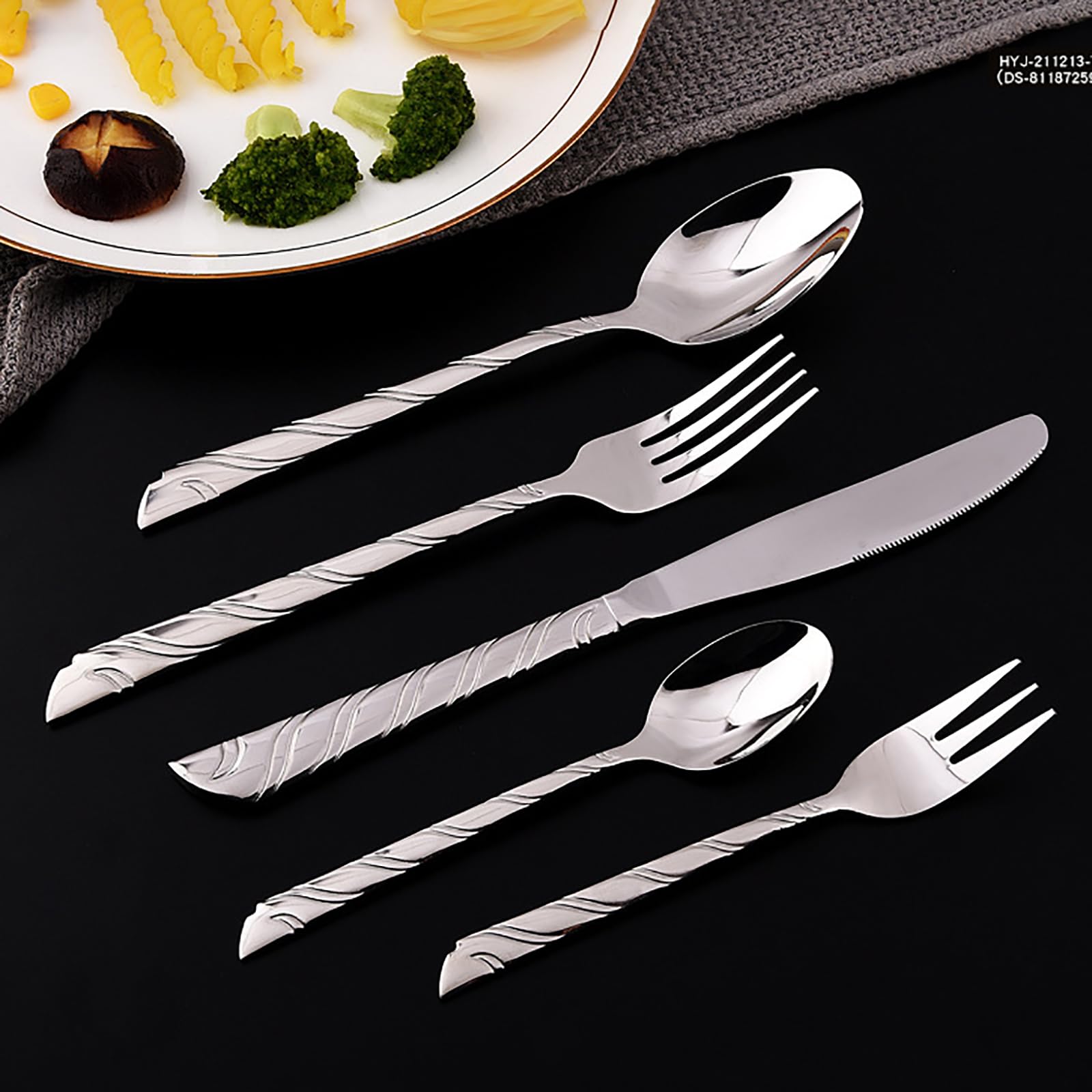 30-Piece Stainless Steel Flatware Set for 6