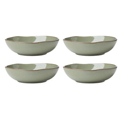 Oneida 899208 Organic Shades Oatmeal 18-Piece Dinnerware Set, Service For 6
