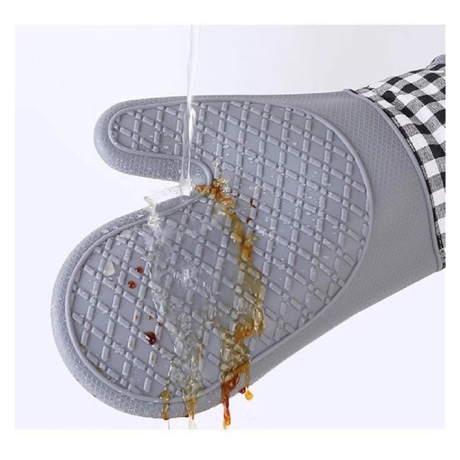 Silicone Oven Mitt Set for Baking and Cooking