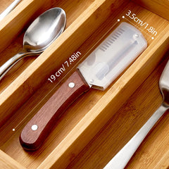Multi-Function Vegetable Peeler with Wooden Handle