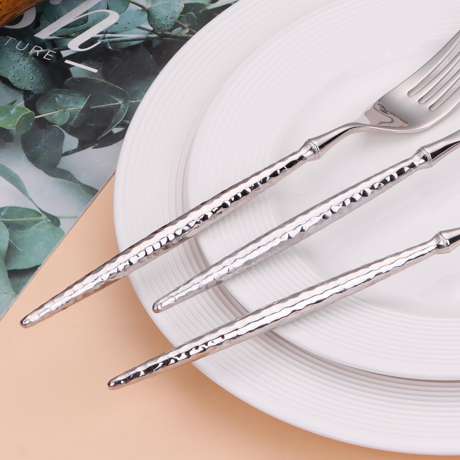 30-Piece Gold Stainless Steel Flatware Set for 6