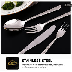 30-Piece Stainless Steel Flatware Set for 6