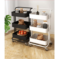 3-Tier Kitchen Storage Cart with Wheels