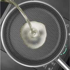 316 Stainless Steel Frying Pan with Lid