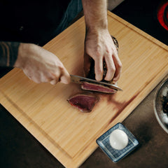 Large Bamboo Cutting Board with Juice Groove