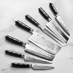 25-Piece Damascus Stainless Steel Knife Block Set