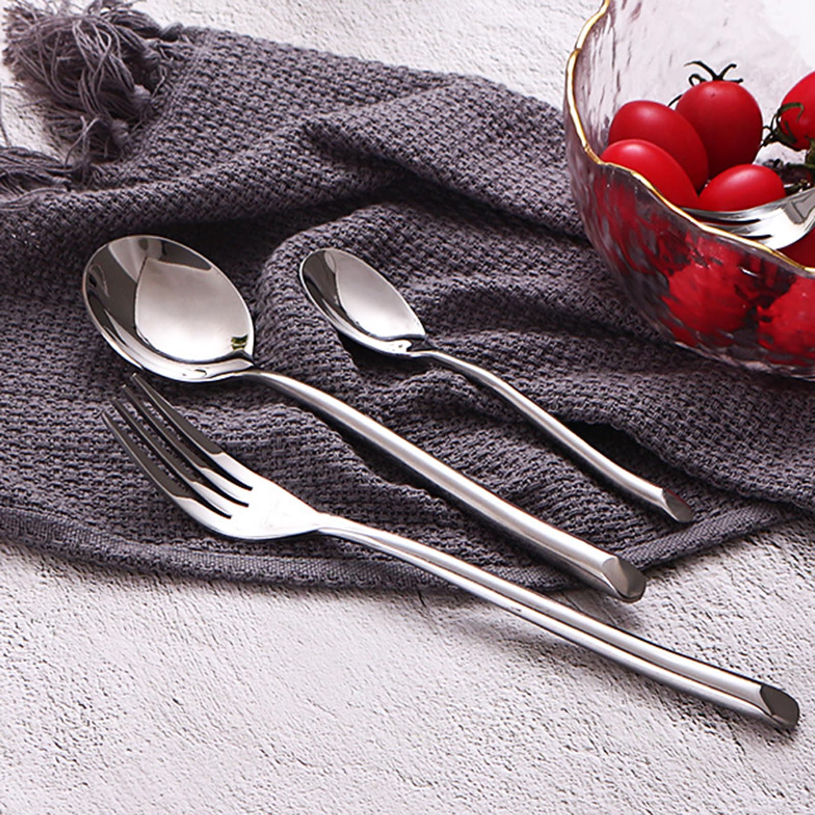 84-Piece Stainless Steel Flatware Set for 12