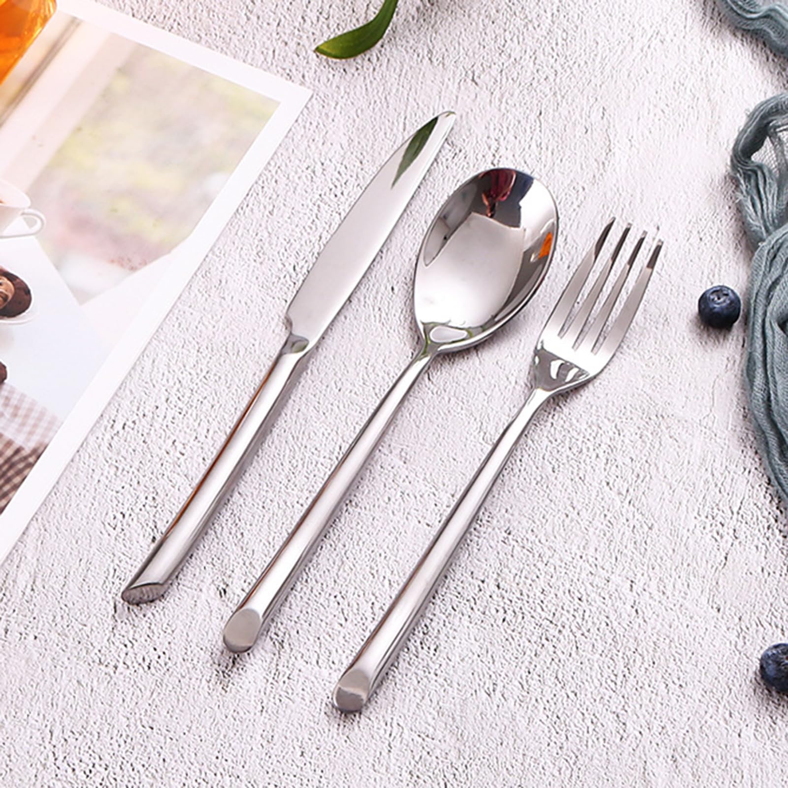 84-Piece Stainless Steel Flatware Set for 12