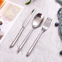 84-Piece Stainless Steel Flatware Set for 12