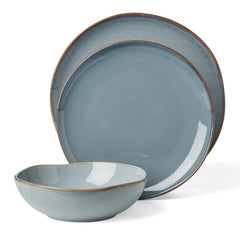 Oneida 899208 Organic Shades Oatmeal 18-Piece Dinnerware Set, Service For 6