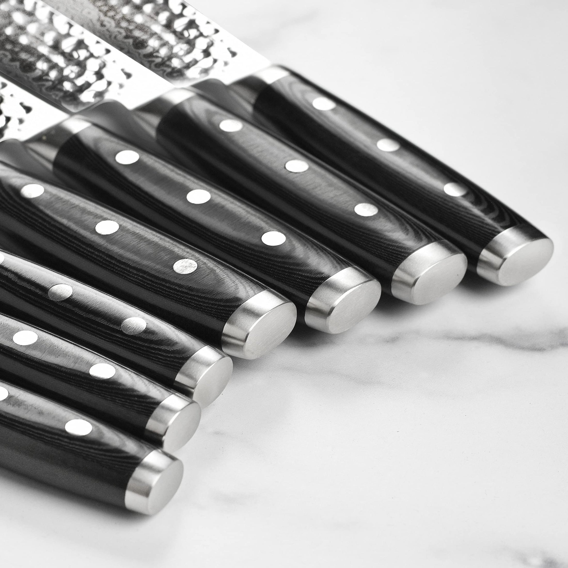 25-Piece Damascus Stainless Steel Knife Block Set
