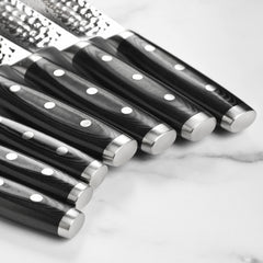25-Piece Damascus Stainless Steel Knife Block Set