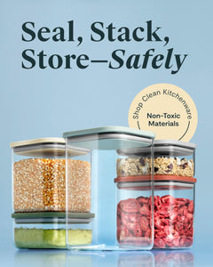 Glass Airtight Food Storage Container Set with Lids