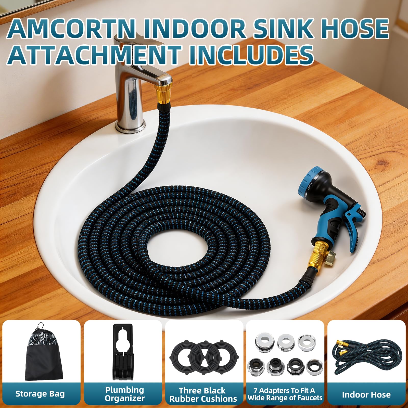 Amcortn Sink Hose Attachment for Faucet