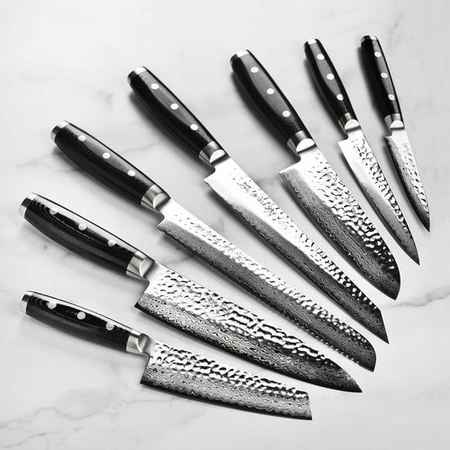 25-Piece Damascus Stainless Steel Knife Block Set